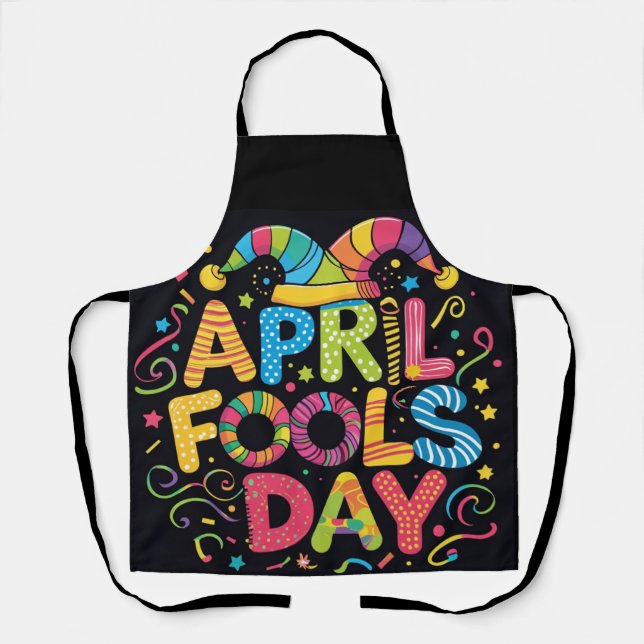 April fools jokes apron (Front)