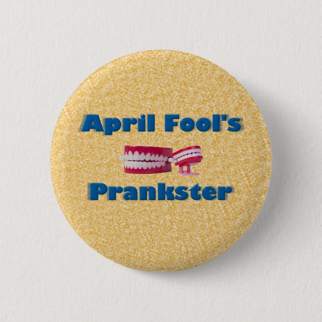 April Fool's Prankster 6 Cm Round Badge (Front)