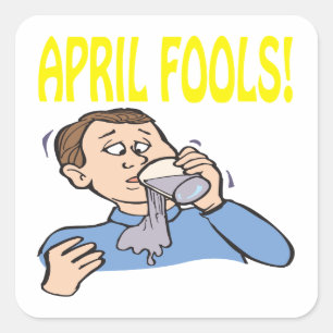 April Fools Square Sticker