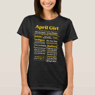 April Girl Birthday Girls  For Women Woman T-Shirt
