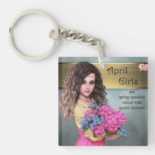April Girls Key Ring