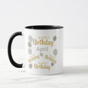 April happy birthday Mug