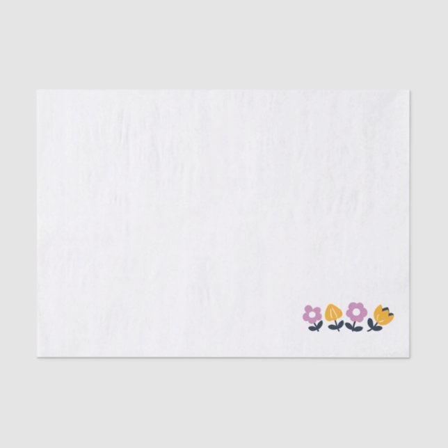 April Hugs and Wet Noses – Floral Part Tissue Paper (Front)