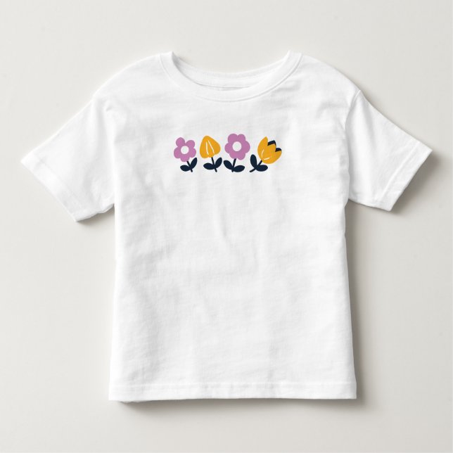 April Hugs and Wet Noses – Floral Part Toddler T-Shirt (Front)