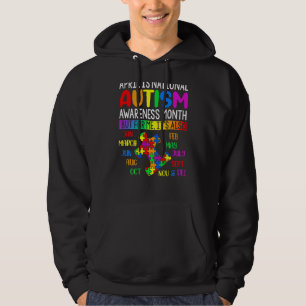April Is National Autism Awareness Month Boys Girl Hoodie