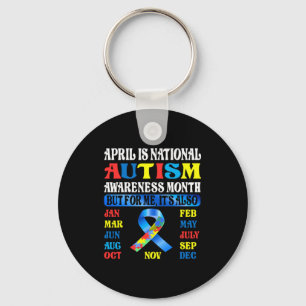 April Is National Autism Awareness Month Kids Boy Key Ring