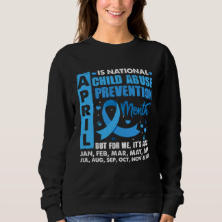 April Is National Child Abuse Prevention Month Blu Sweatshirt