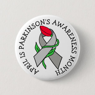 April is Parkinson's Awareness Month Button