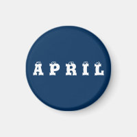 April Police Box Blue Eyeballs Magnet by Janz