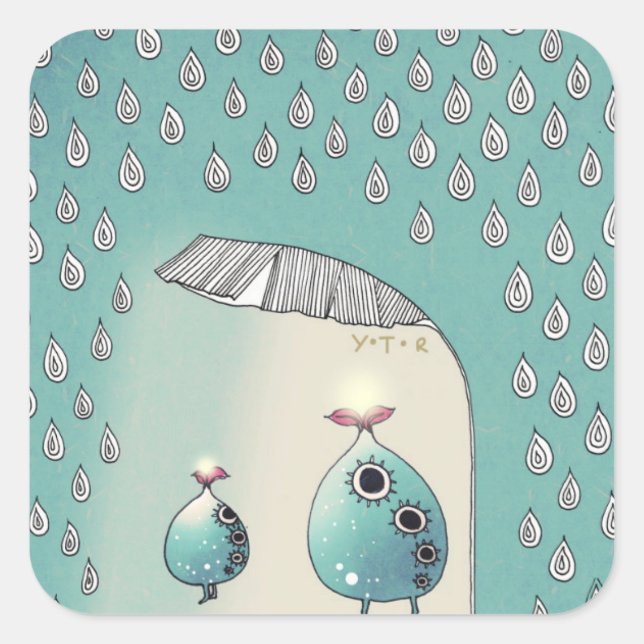 April Shower 2012 Square Sticker (Front)