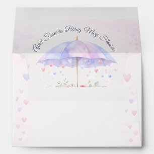 April Shower Bring May Flowers Baby Shower Envelope