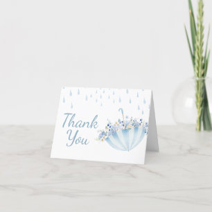 April Shower Bring May Flowers Baby Shower Thank You Card