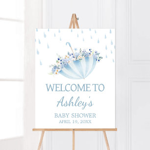 April Shower Bring May Flowers Baby Shower Welcome Poster