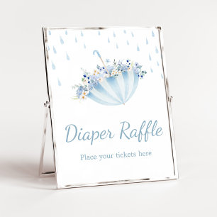 April Shower Bring May Flowers Diaper Raffle Poster