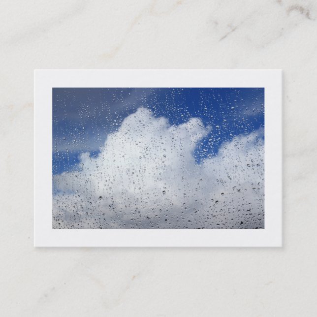 April Showers (Bordered) Business Card (Front)