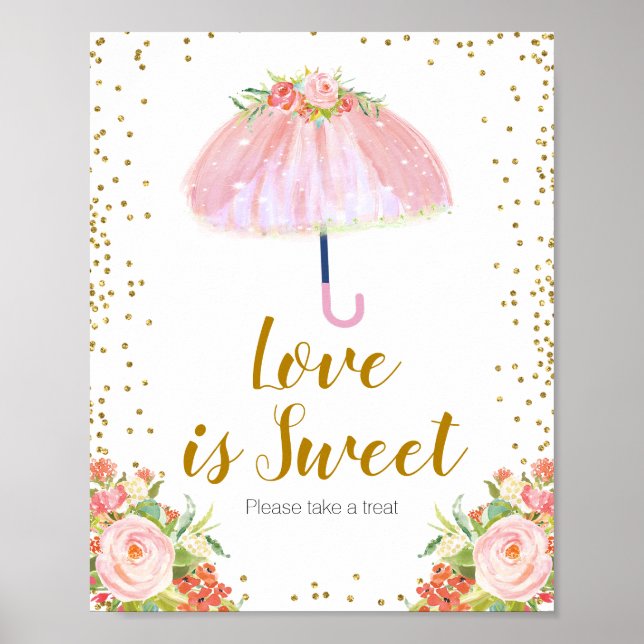 April Showers Bring May Flower Love is Sweet Poster (Front)