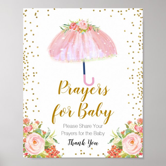 April Showers Bring May Flower Prayers for baby Poster (Front)