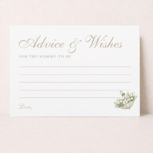 April Showers Bring May Flowers Advice Mummy To Be Thank You Card