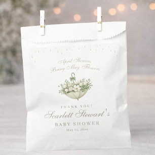 April Showers Bring May Flowers Baby Shower Favour Bag