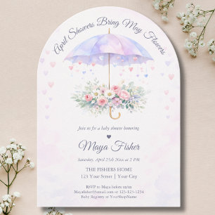 April Showers Bring May Flowers Baby Shower Invitation