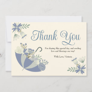 April Showers Bring May Flowers Baby Shower Thank You Card