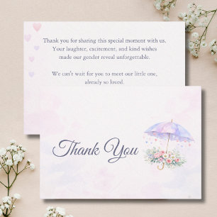 April Showers Bring May Flowers Baby Shower Thank You Card