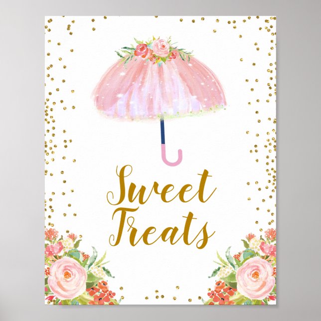 April Showers Bring May Flowers Sweet Treats Poster (Front)