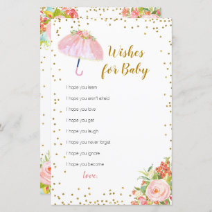 April Showers Bring May Flowers Wishes for Baby