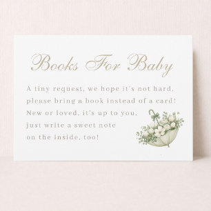 April Showers May Flowers Shower Books For Baby Thank You Card