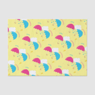 April Showers Twin Umbrellas Tissue Paper