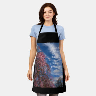 April Sky with Philippians 4:4 Apron
