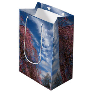 April Sky with Philippians 4:4 Medium Gift Bag