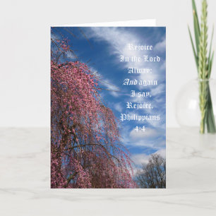 April Sky with Philippians 4:4 Thank You Card