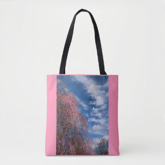 April Sky with Philippians 4:4 Tote Bag