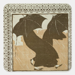 April Square Sticker