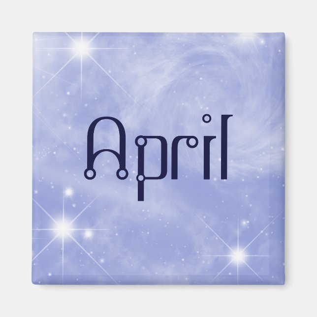 April Starry Magnet (Front)