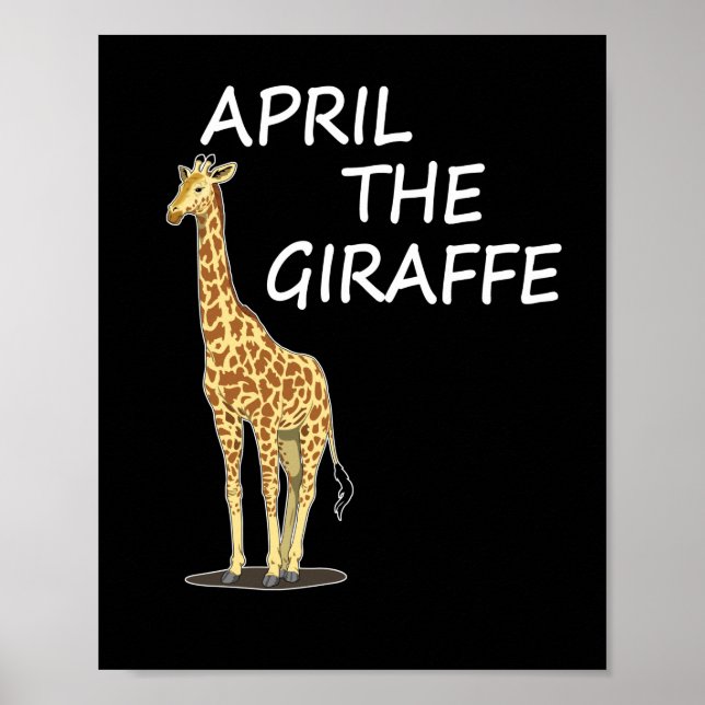 April The Giraffe Poster (Front)