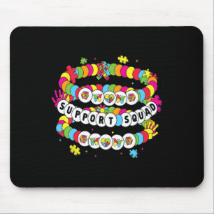 April We Wear Blue Autism Awareness Support Squad Mouse Pad