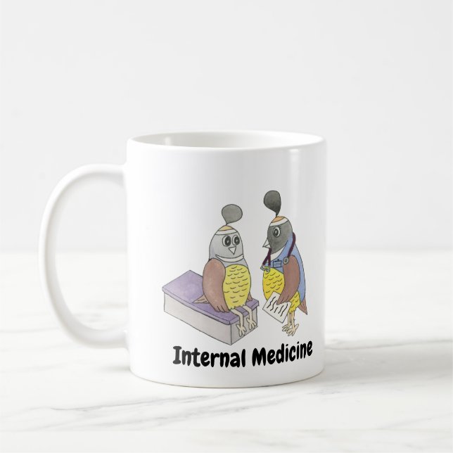 APRN internal medicine quail Coffee Mug (Left)