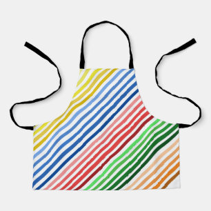 Apron - 5 Groups of Coloured Lines