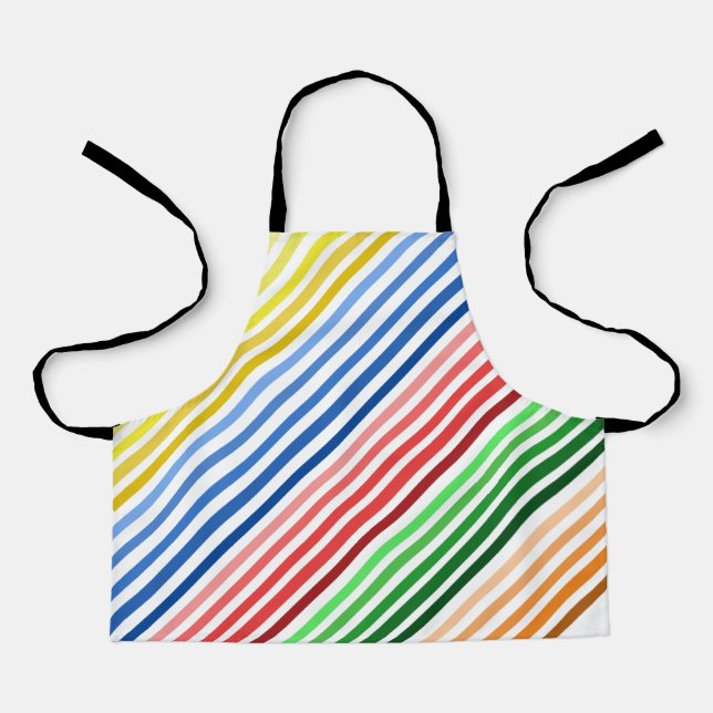 Apron - 5 Groups of Coloured Lines (Front)