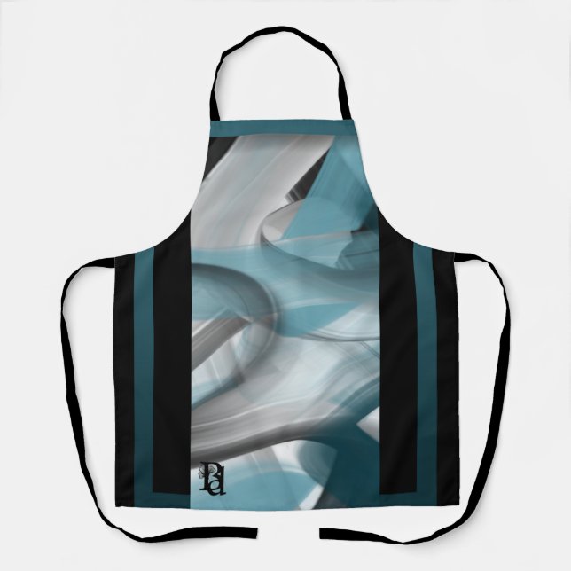 Apron Abstract Trend Decor Blue Ocean (Front)