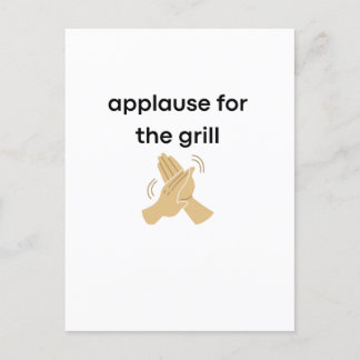 apron announcement postcard