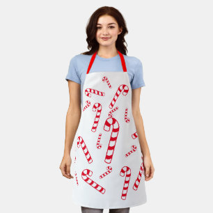 Apron (ao) - Red Striped Candy Cane