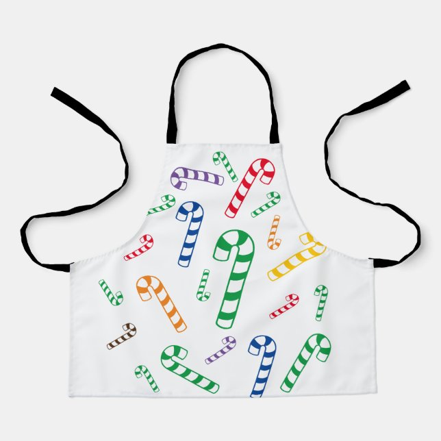 Apron (ao) - Striped Candy Canes (Front)
