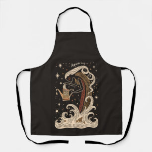 Apron Aquarius Celestial Zodiac Art