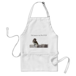 Apron - Bird on Fence