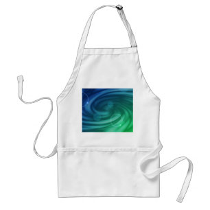 Apron Blue And Green Vortex