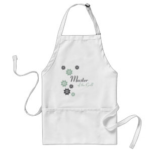Apron Blue Flower Pattern