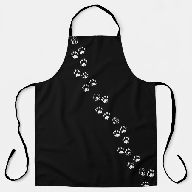 APRON -CAT or DOG PAW PRINTS/TRACKS (Front)